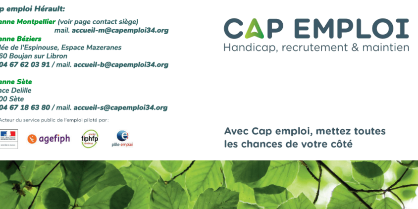 Visuel dépliant présentation Cap emploi