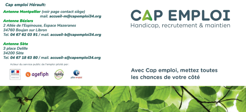 Visuel dépliant présentation Cap emploi