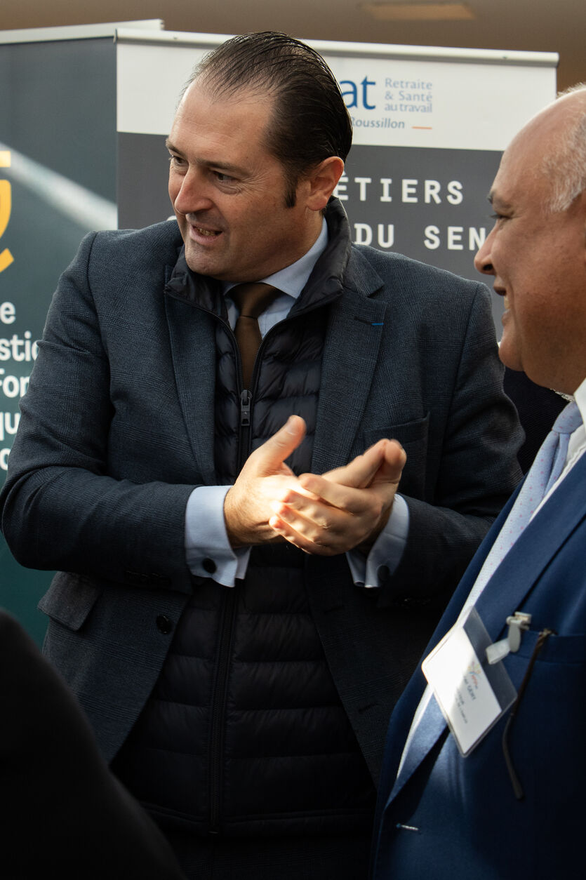 Stand Handi'Job 2024, Monsieur le sous préfet de l'hérault et directeur de Cap Emploi Hérault