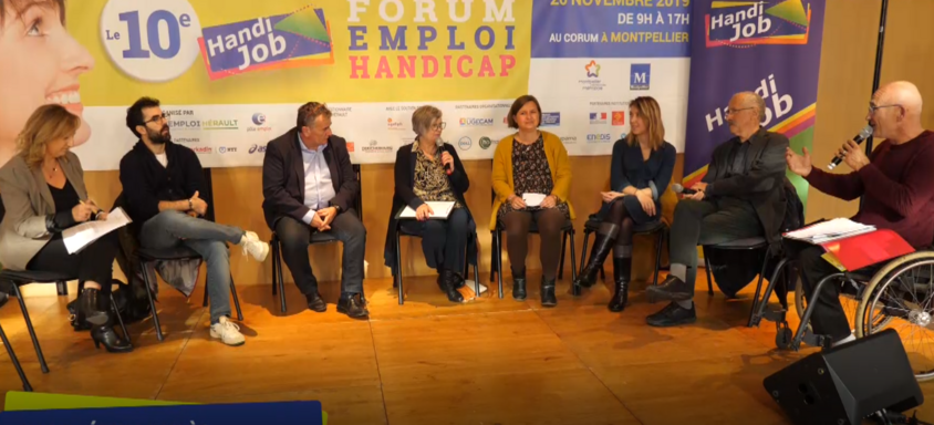 Handi'Job, handijob, forum, emploi, handicap, conférence, handicap invisible, cap emploi Hérault, salon, montpellier, 2019